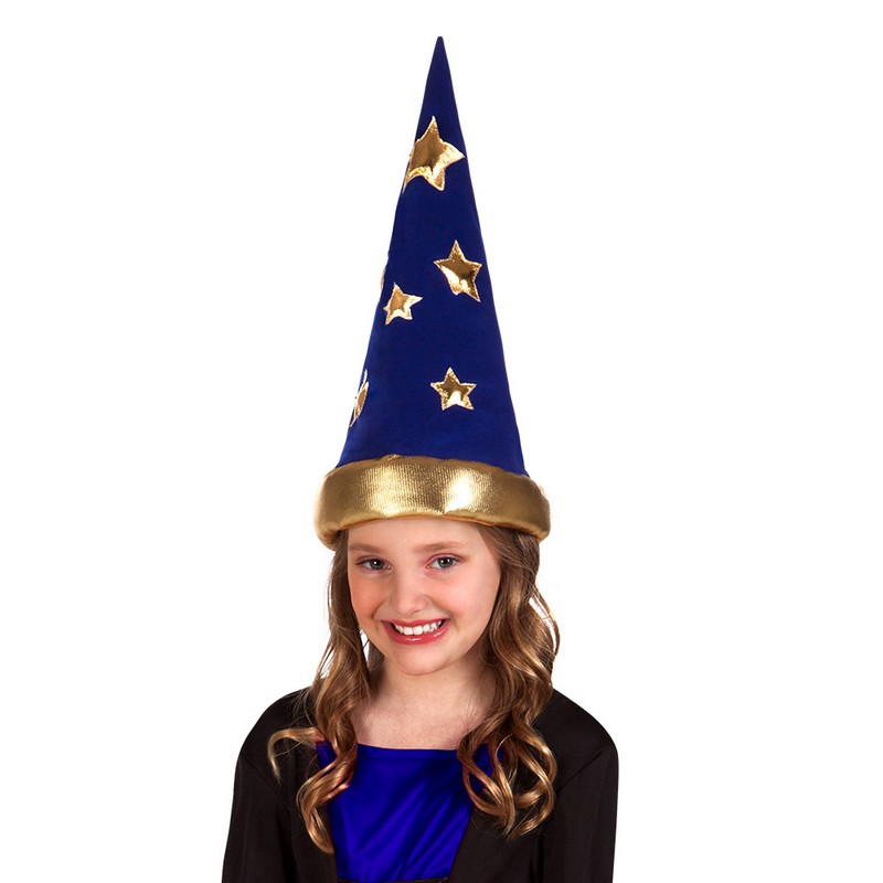 Troldmand Børnehat (55 cm) | Troldmand Hat / Hue / Hjelm - Hovedtilbehør - Temashop