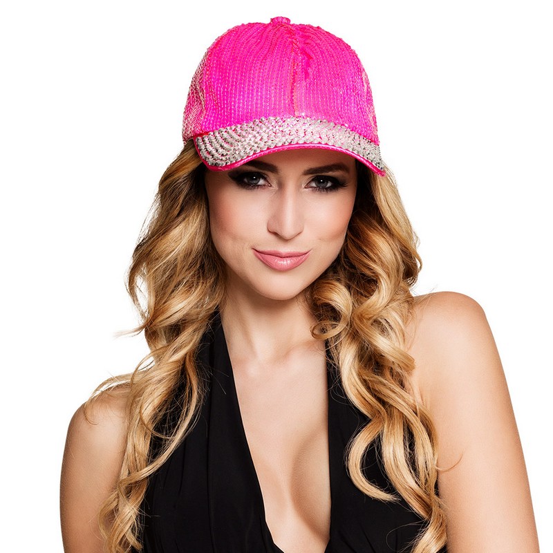 Bling Bling Kasket Pink | Pink tema Hat / Hue / Hjelm - Hovedtilbehør - Temashop