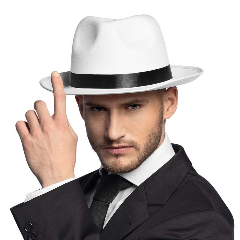 20'er Fedora Hvid