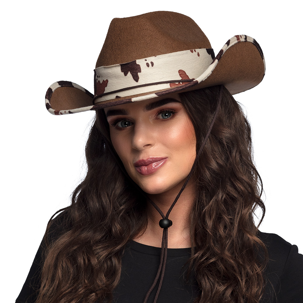 Texas Cowboyhat Brun (59 cm) | Det vilde vesten Hat / Hue / Hjelm - Hovedtilbehør - Temashop