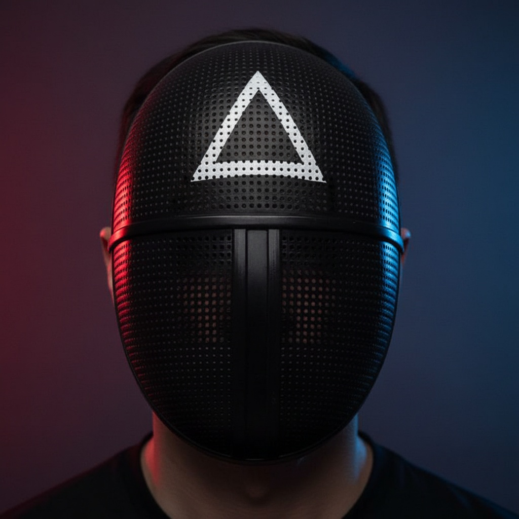 Trekant Maske | Squid Game Maske - Hovedtilbehør - Temashop