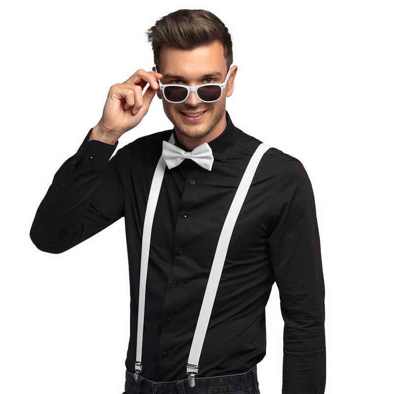 Party Outfit Hvid | Hvidt tema Tilbehørskit - Kropstilbehør - Temashop