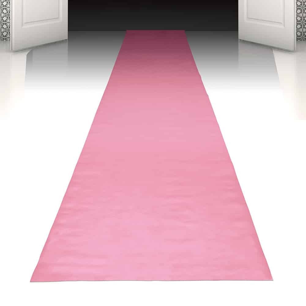 Gulvløber Lyserød - 1 stk (450 x 60 cm) | Pink tema Gulvløber - Temashop