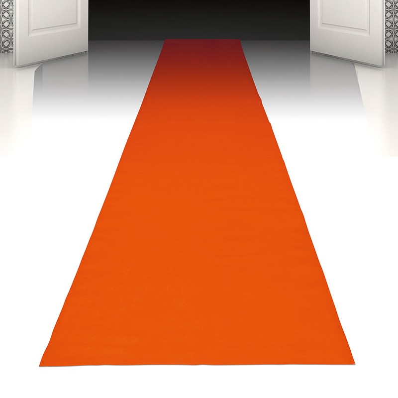 Orange Løber - 1 stk (450 x 60 cm) | Orange tema Gulvløber - Temashop
