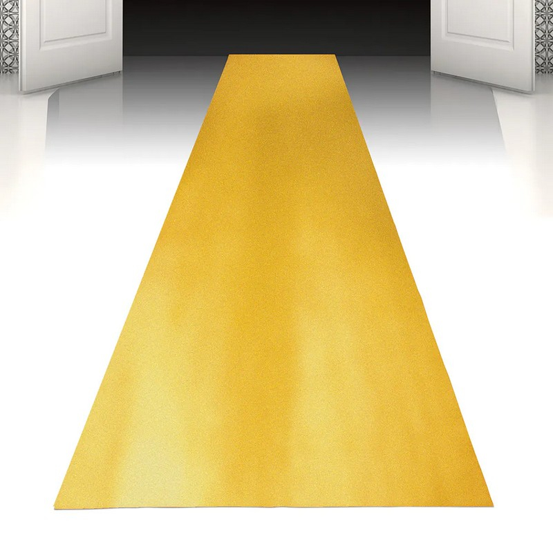 Guld Løber - 1 stk (450 x 60 cm) | Guld tema Gulvløber - Temashop