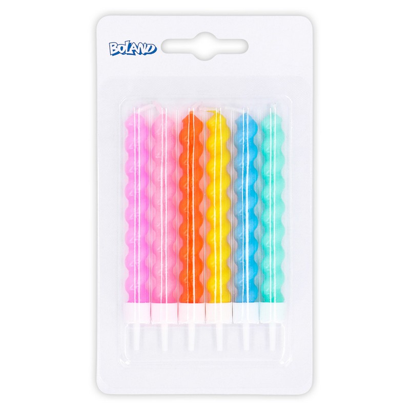 Fødselsdags Kagelys - 6 stk (9 cm) | Fødselsdag Kagelys - Temashop