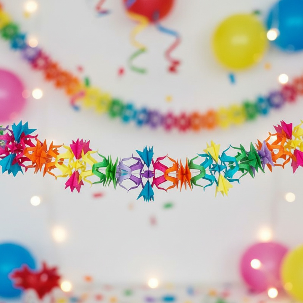 Karneval Blomster Guirlande Multi