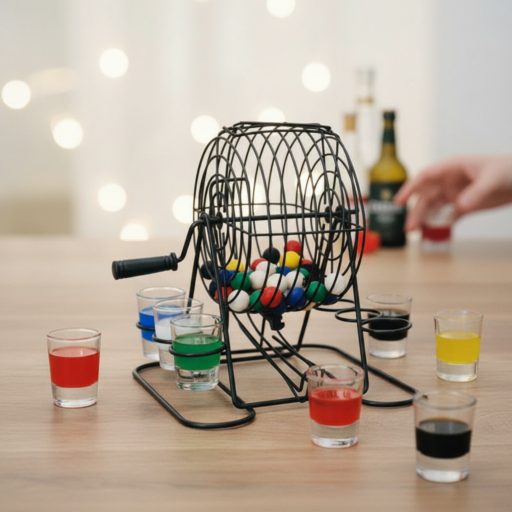 Bingo Tromle Drukspil | Drinks Drukspil - Temashop