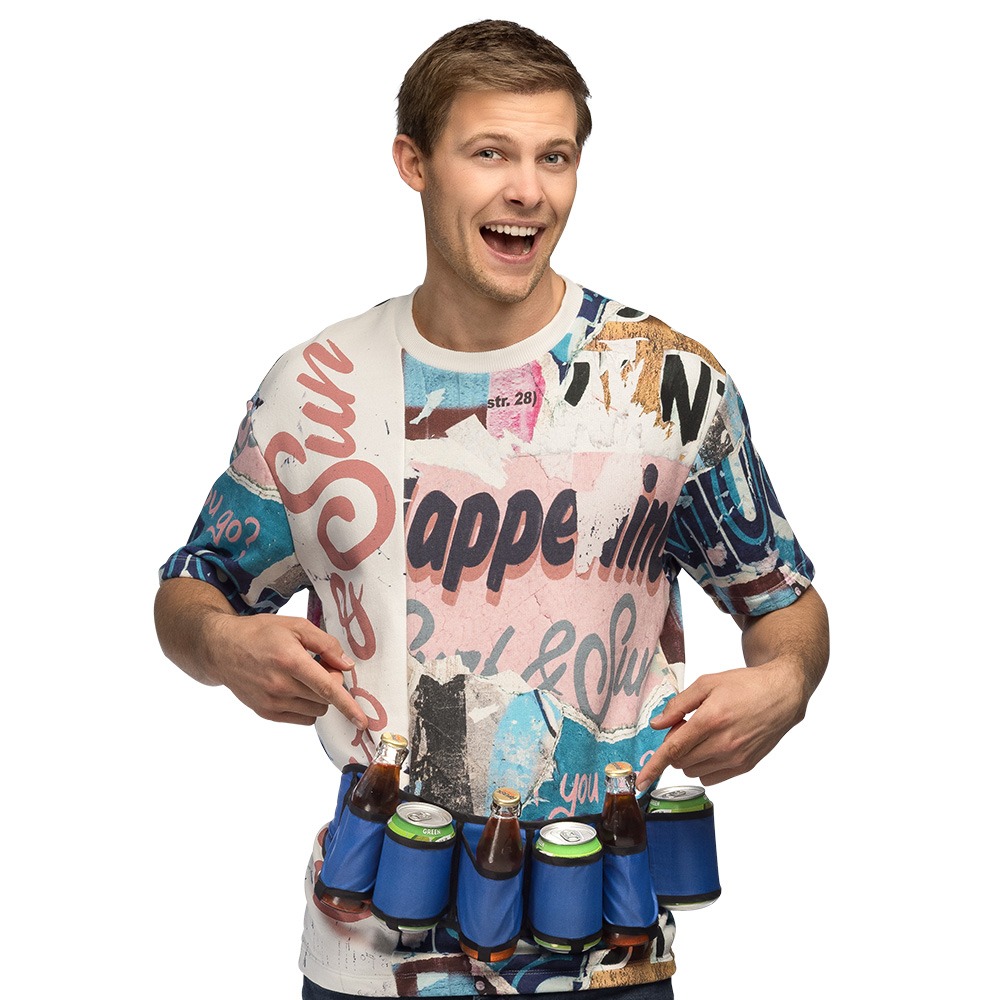 Drikkebælte Blå | Drinks Lommelærke / Drikketilbehør - Kropstilbehør - Temashop