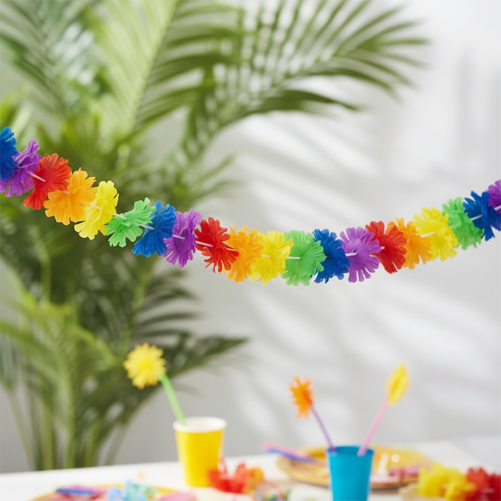 Regnbue Blomster Guirlande