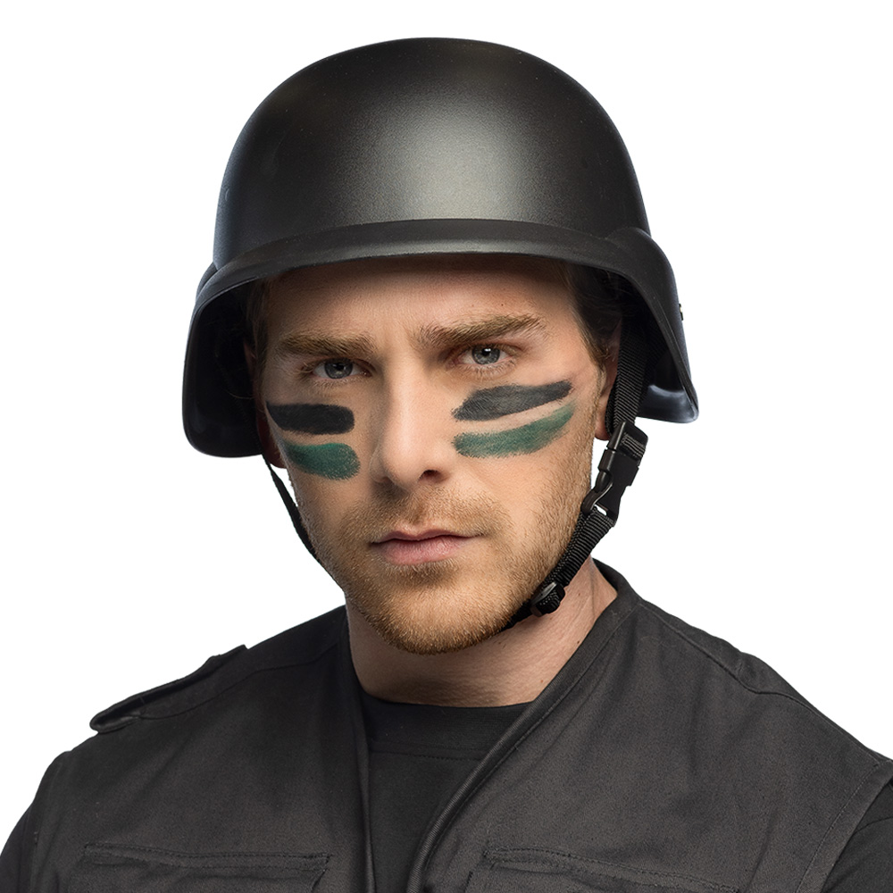 Taktisk SWAT Hjelm Sort | Militær Hat / Hue / Hjelm - Hovedtilbehør - Temashop