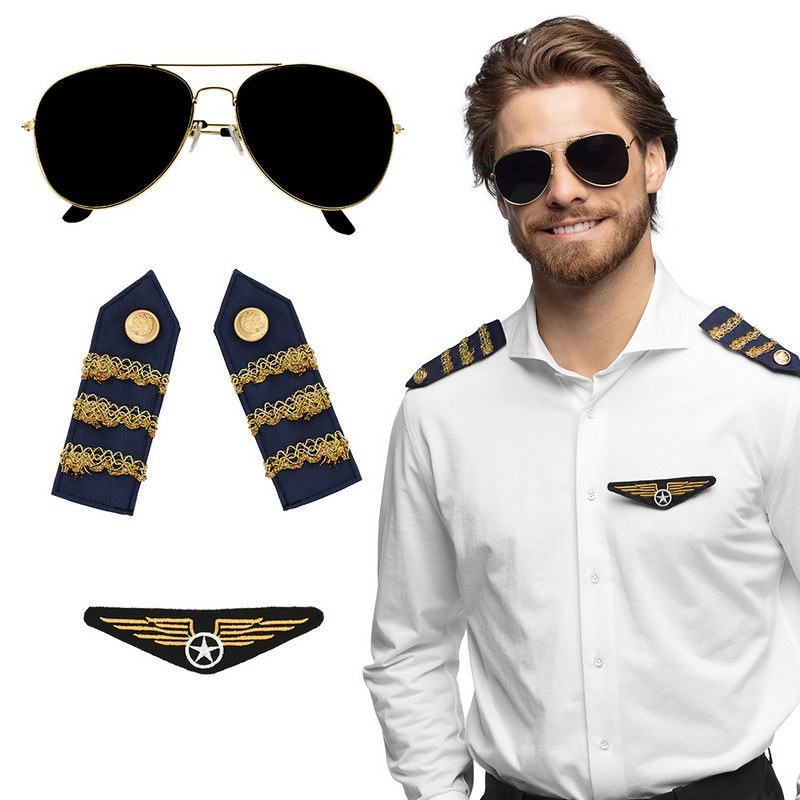 Pilot Sæt | Pilot Kostumekit - Beklædning - Temashop