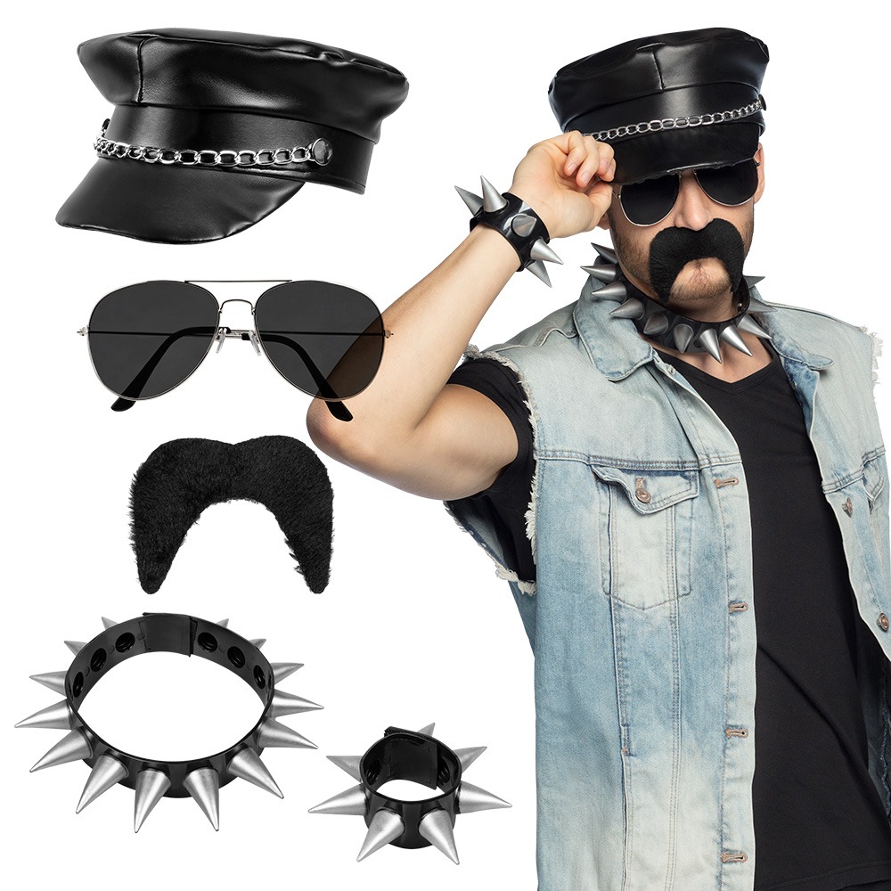 Rocker Tilbehørssæt Sort | Punker Tilbehørskit - Kropstilbehør - Temashop
