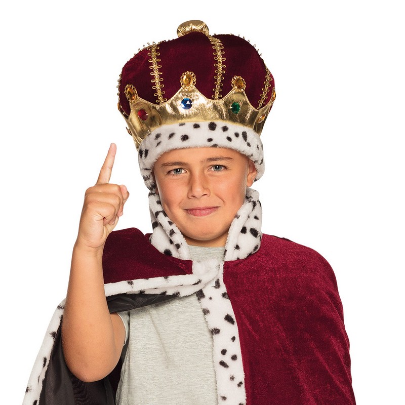 Konge Børnekrone (56 cm) | Konge Hat / Hue / Hjelm - Hovedtilbehør - Temashop