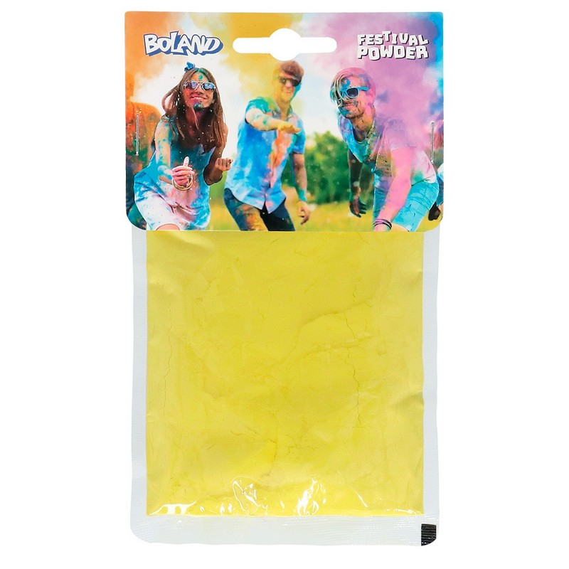 Farvepulver Gul - 1 pose (70 g) | Gul tema Konfetti - Temashop