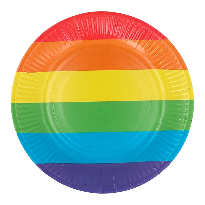 Pride Paptallerkener Regnbue