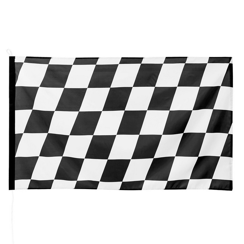 Racerflag - 1 stk (90 x 150 cm) | Racerløb tema Flag - Temashop