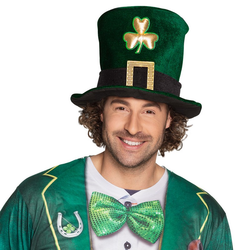 St Patrick's Day Leprechaun Hat (59 cm) | Sankt Patricks dag Hat / Hue / Hjelm - Hovedtilbehør - Temashop