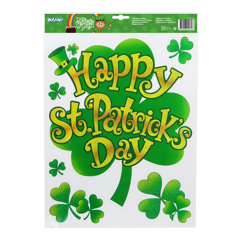 St Patrick&#39;s Day Vinduesklistermærker
