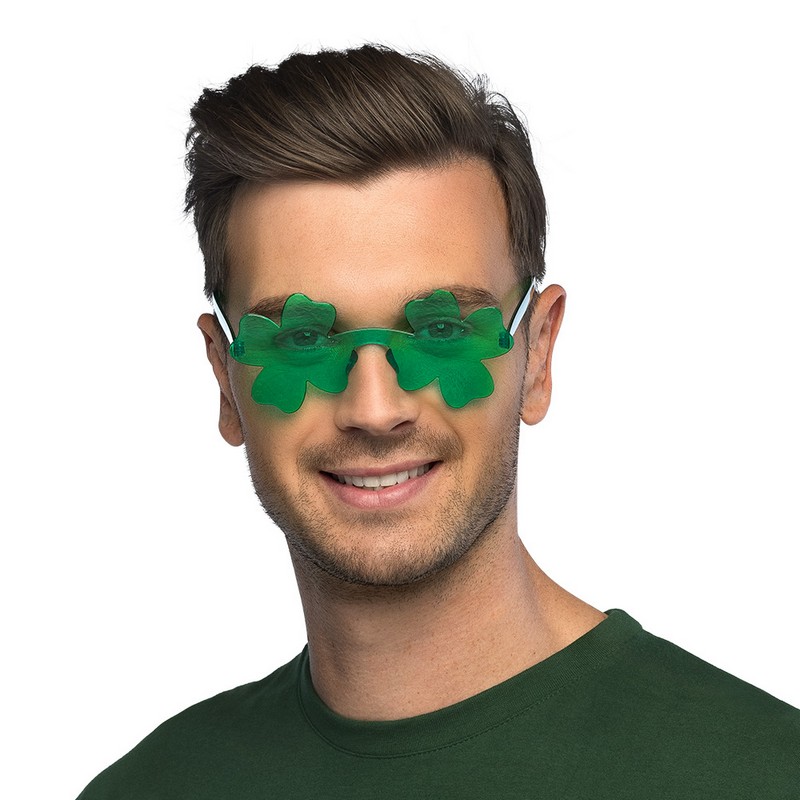 Skt. Patricks Day Firkløver Partybriller | Sankt Patricks dag Briller - Hovedtilbehør - Temashop