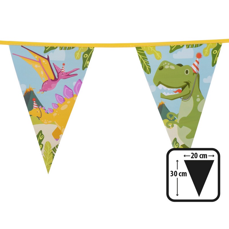Dinosaur Party Vimpelguirlande