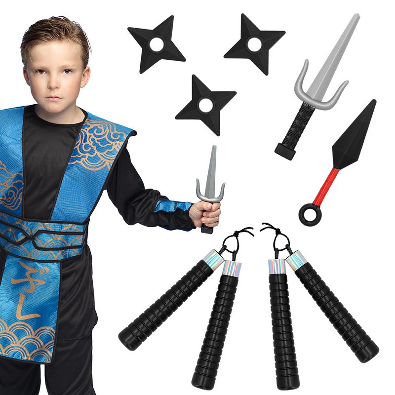 Ninja Våbensæt 7 Dele | Ninja Våben - Kropstilbehør - Temashop