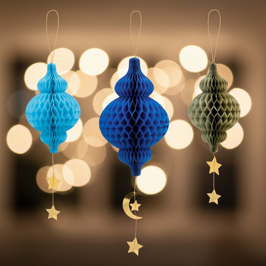 Eid Mubarak Honeycomb Ornamenter