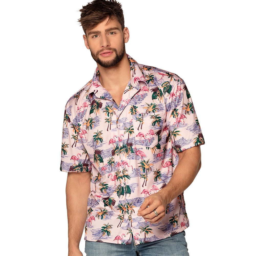Flamingo Skjorte Lyserød | Flamingo Overdel - Beklædning - Temashop