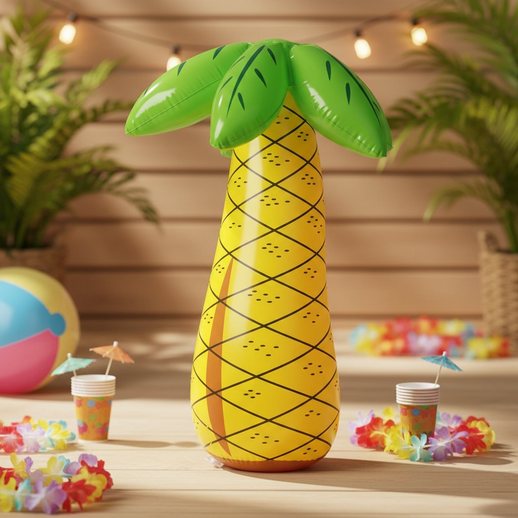Oppustelig Hawaii Palme - 1 stk (68 cm) | Hawaii Oppusteligt deko - Temashop