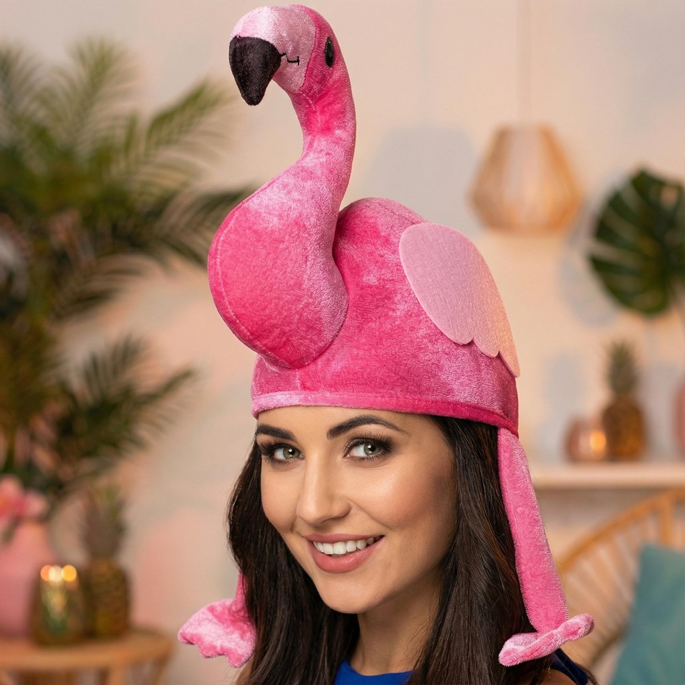 Flamingo Hat (58 cm) | Flamingo Hat / Hue / Hjelm - Hovedtilbehør - Temashop