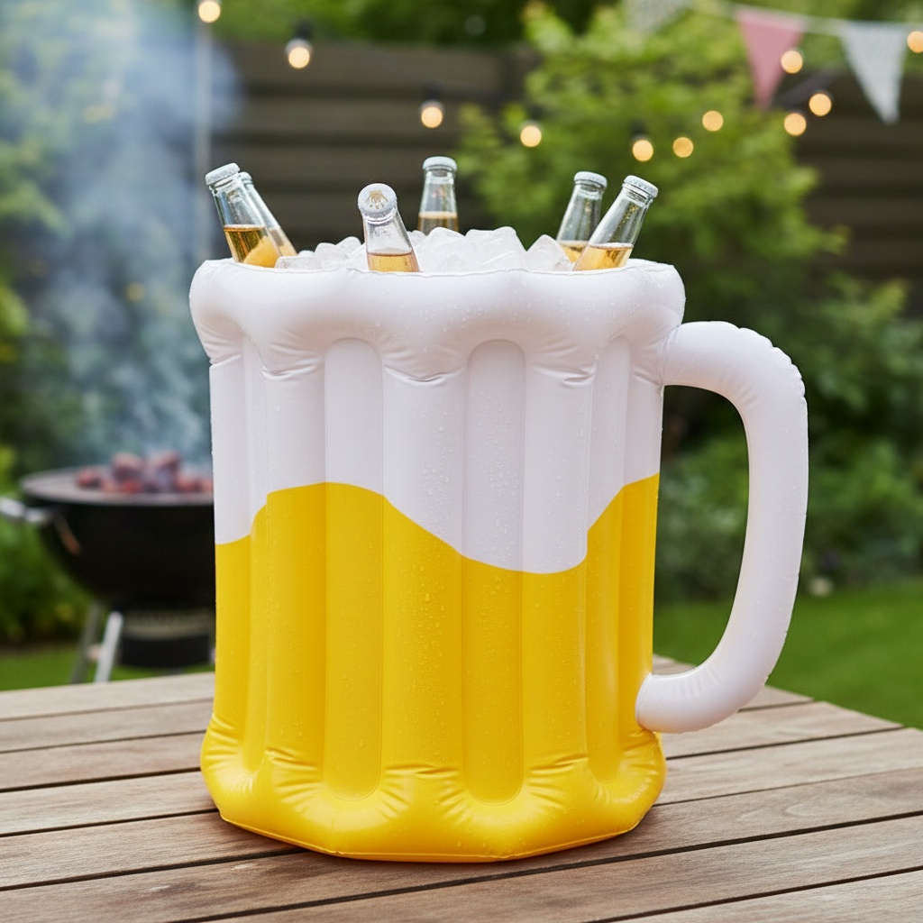 Oppustelig Ølkrus Køler Gul
