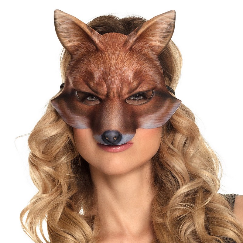 Ræv Halvmaske | Ræv Maske - Hovedtilbehør - Temashop