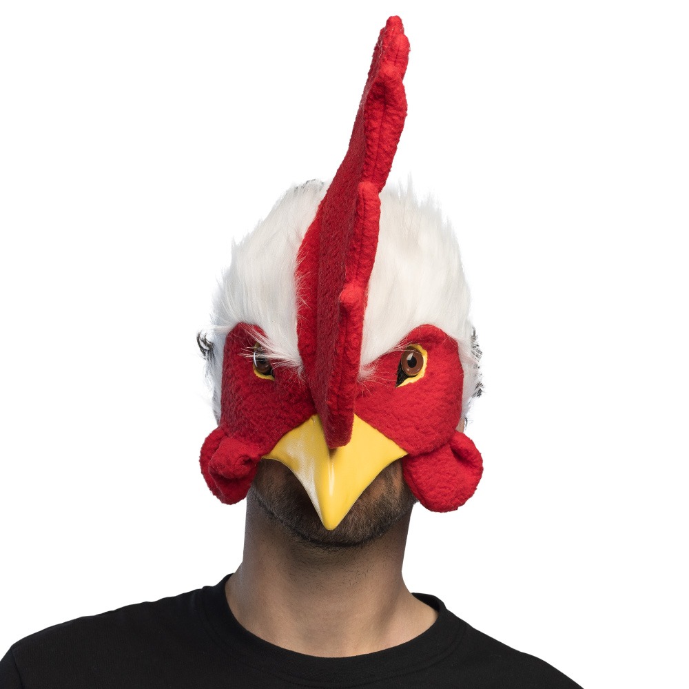 Hane Halvmaske | Kylling Maske - Hovedtilbehør - Temashop