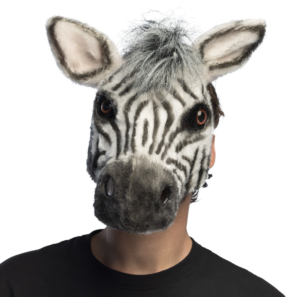 Zebra Halvmaske | Zebra Maske - Hovedtilbehør - Temashop