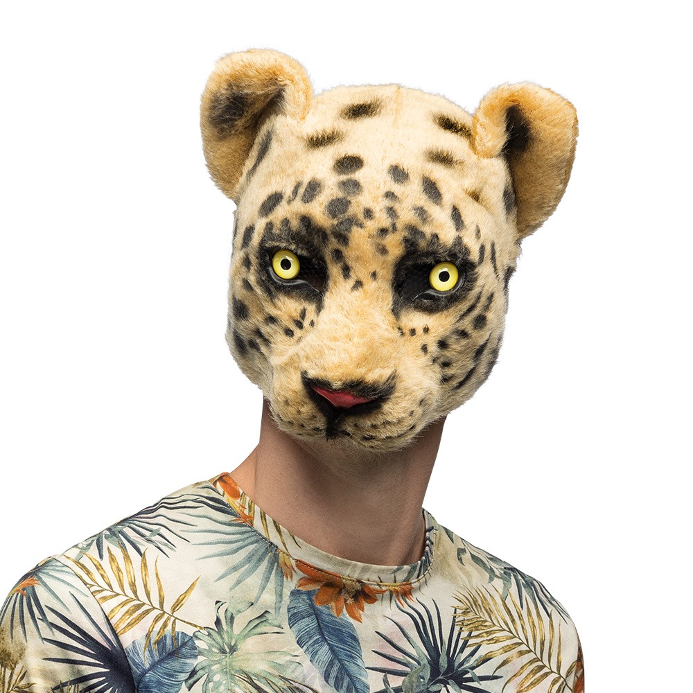 Leopard Halvmaske | Leopard Maske - Hovedtilbehør - Temashop
