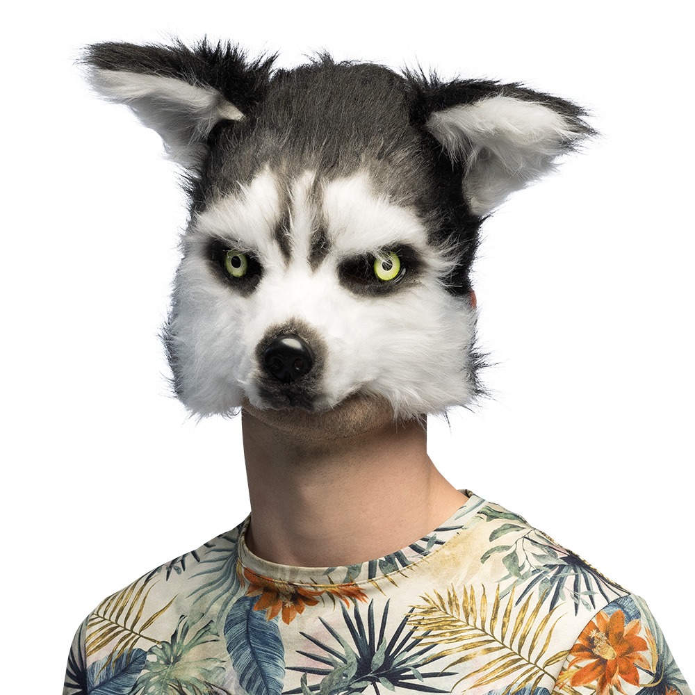 Husky Halvmaske | Hund Maske - Hovedtilbehør - Temashop