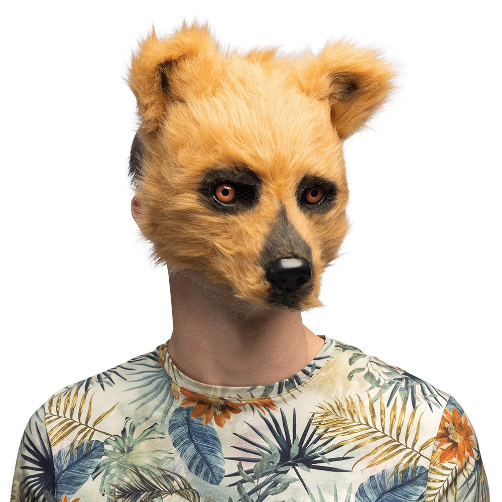 Plys Bjørnemaske Brun | Bjørn Maske - Hovedtilbehør - Temashop