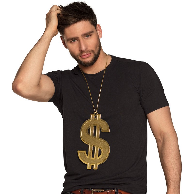 Dollar Pimp XXL Halskæde (24 cm) | Pimp Halskæder - Smykker - Temashop