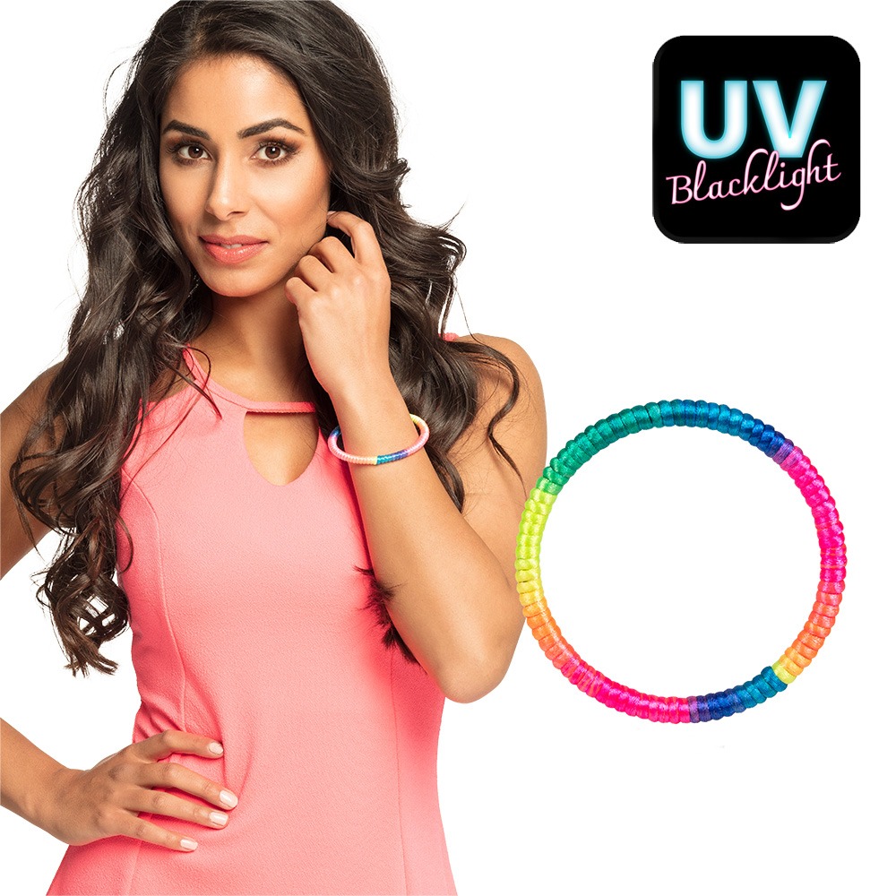 UV Armbånd Regnbue | UV / Neon Armbånd - Beklædning - Temashop