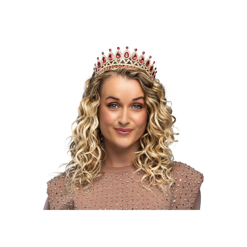 Royal Christina Diadem Guld | Dronning Tiara - Smykker - Temashop