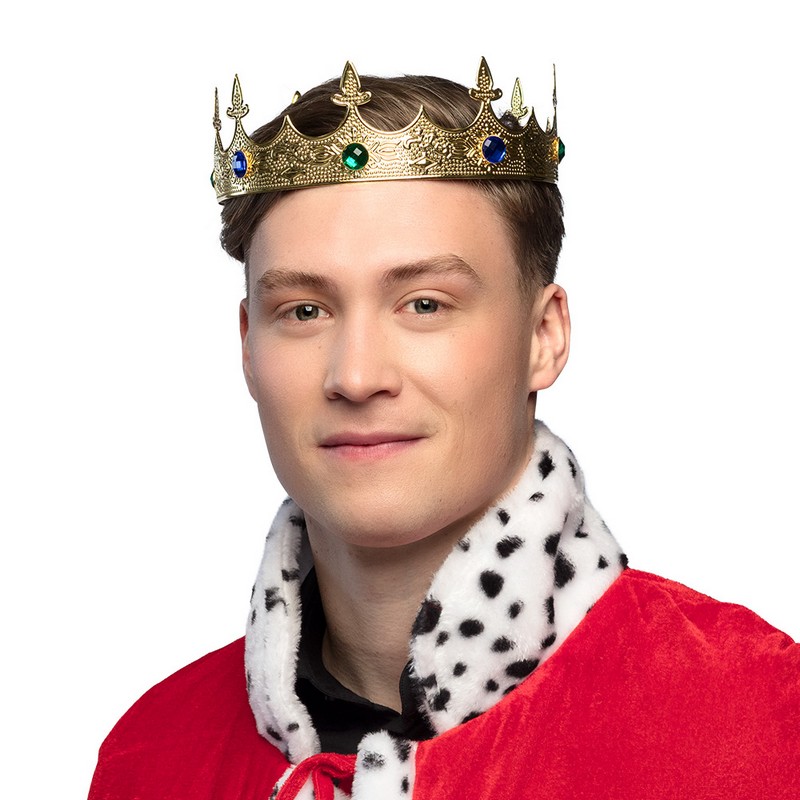 Kongekrone Metal Guld | Konge Tiara - Smykker - Temashop