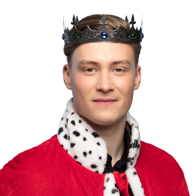 Kongekrone Metal Sølv | Konge Tiara - Smykker - Temashop