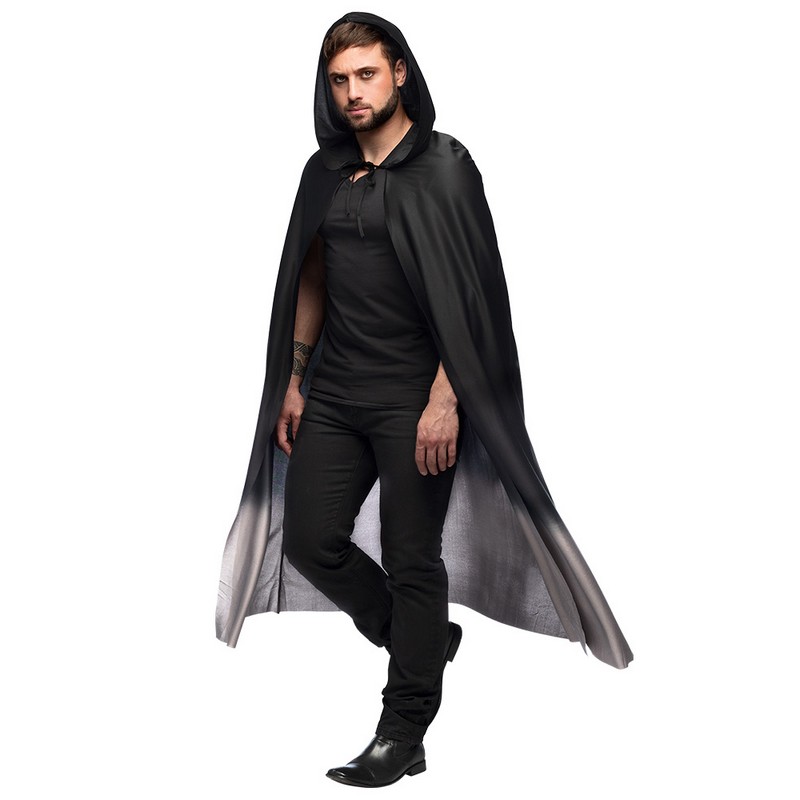 Fade Kappe Sort/Grå (170 cm) | Vampyr Kappe - Beklædning - Temashop