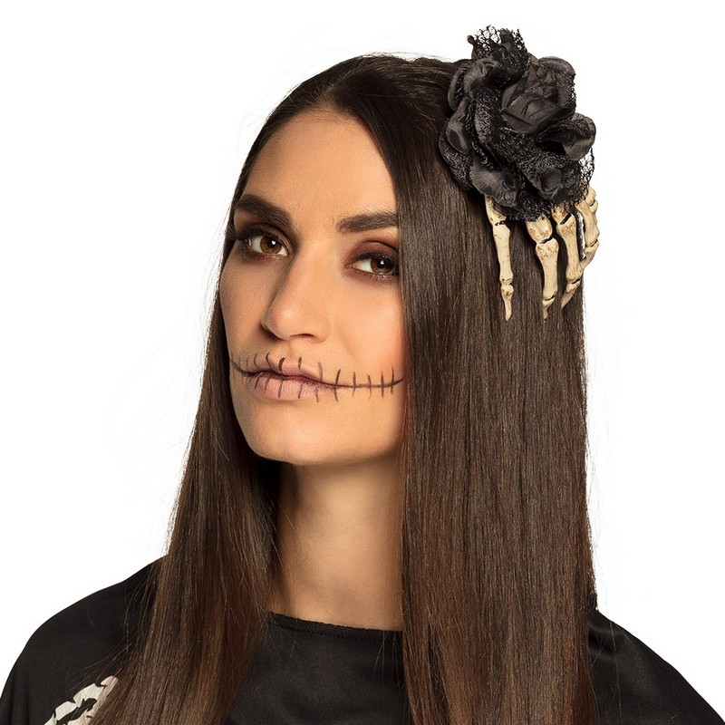Skelet Rose Hårclips | Skelet Hårclips - Hovedtilbehør - Temashop