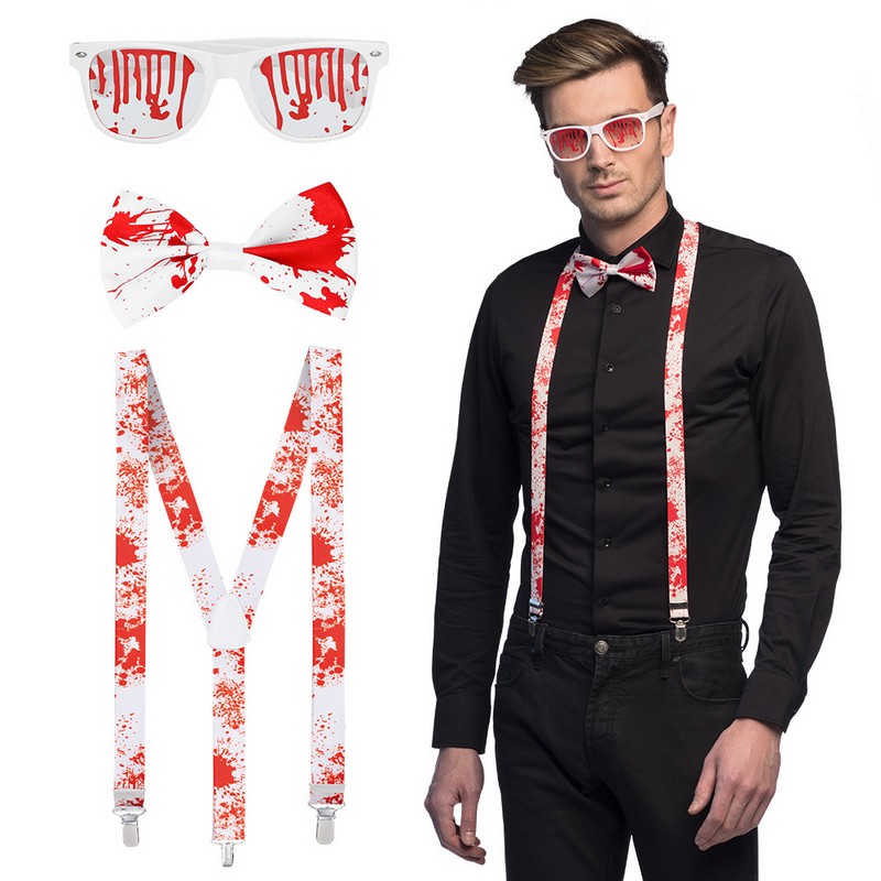 Blodigt Party Outfit | Blodstænk Tilbehørskit - Kropstilbehør - Temashop