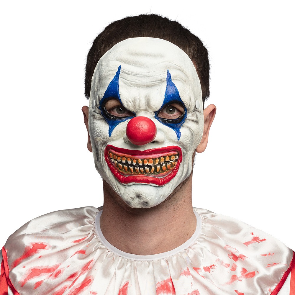 Horror Klovn Skummaske | Horror Clown Maske - Hovedtilbehør - Temashop