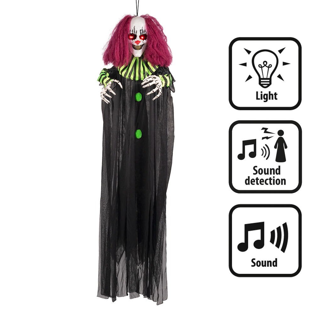 Hængende Terror Klovn Med Lys Og Lyd
