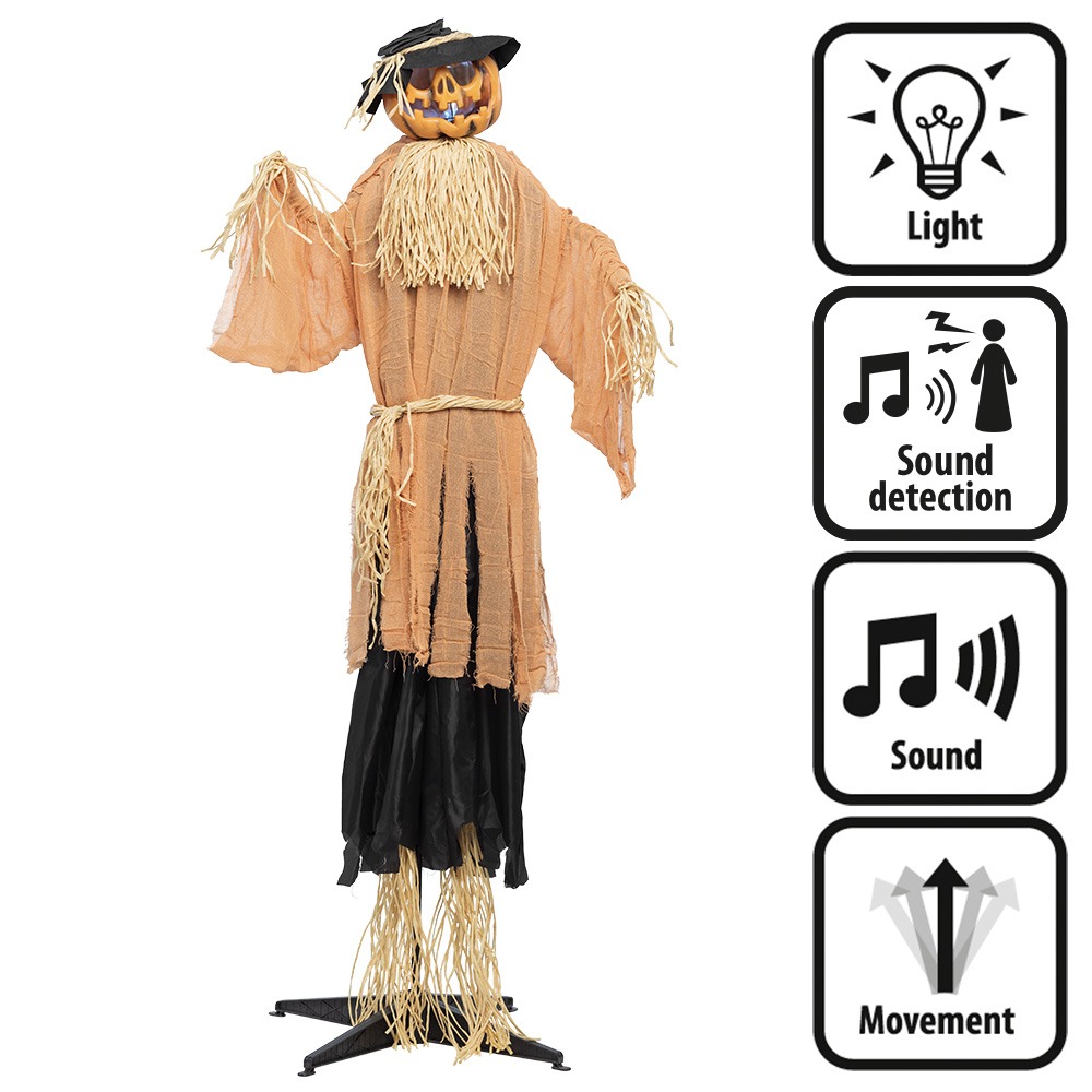 Uhyggelig Græskar Fugleskræmsel Dekoration