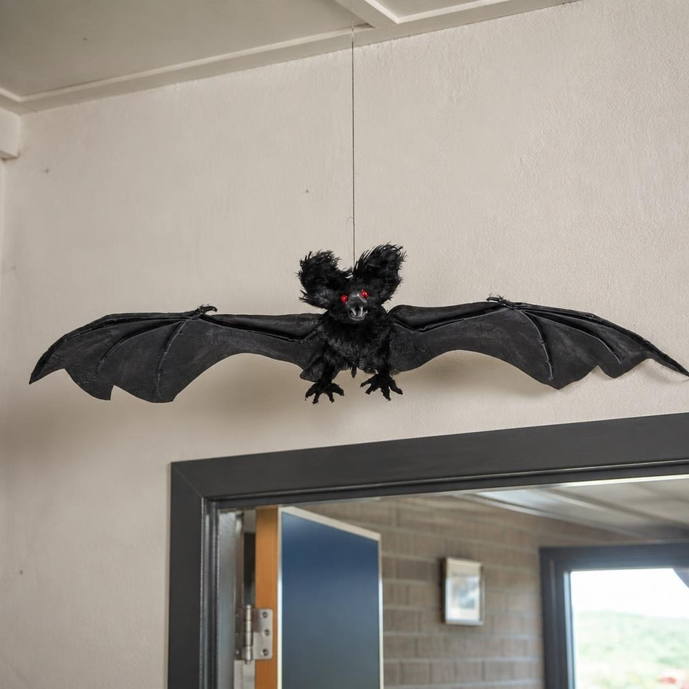 Halloween Flagermus Ophæng Med Røde Øjne