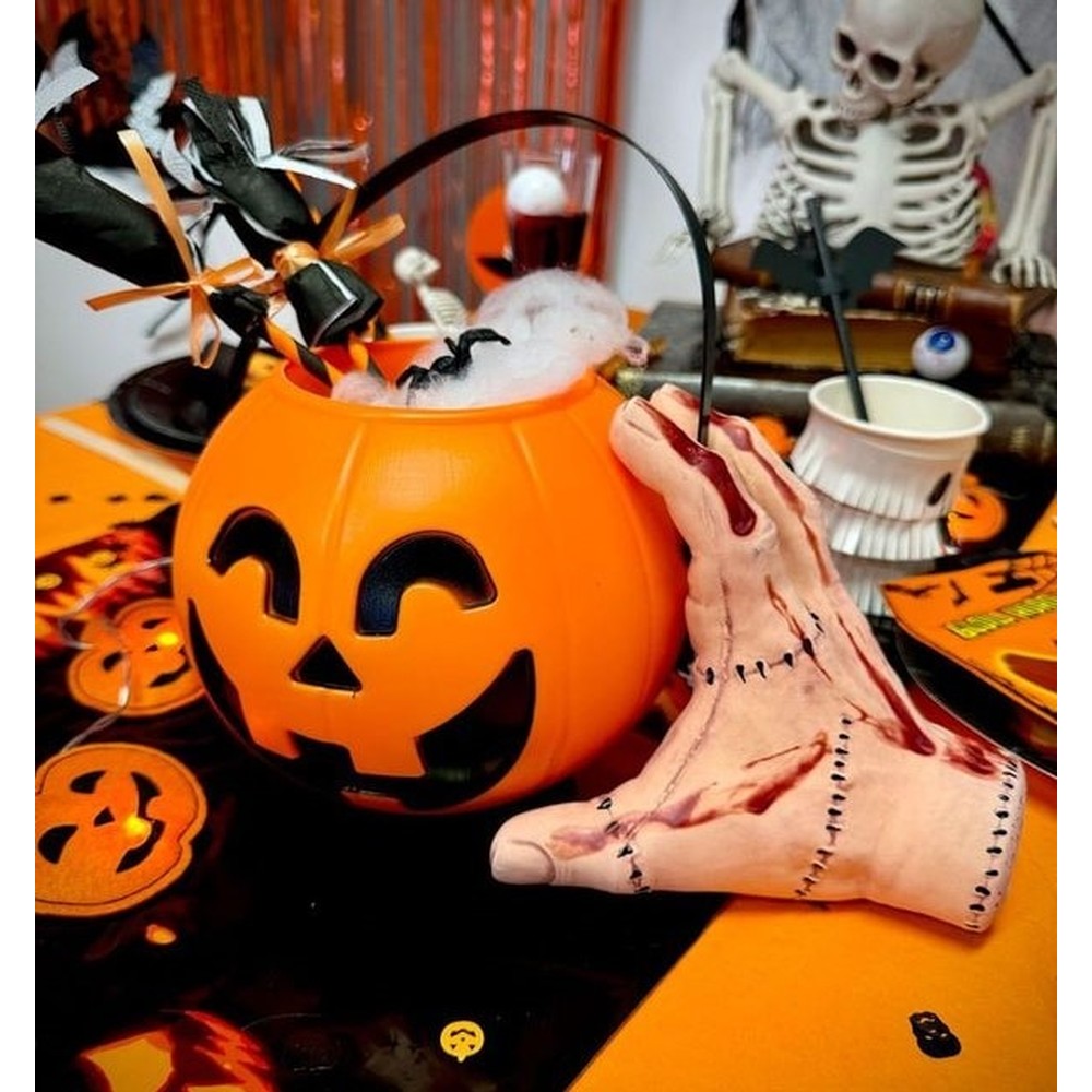 Halloween Græskar Slikspand Med Lys Og Lyd